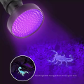 395nm 100 Battery Powered UV Purple Flashlight Detection